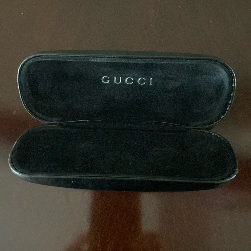 Gucci Authentic Black Sunglasses Eyeglasses Case Very Good Preowned Condition